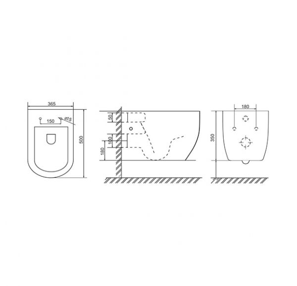 Унитаз навесной Mirsant LOOK    Унитаз навесной Mirsant LOOK