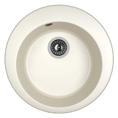 Мойка кухонная из литьевого мрамора Dr. Gans ГАЛА 25.010.B0510.401 51*51 см. белый