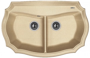 Мойка кухонная керамогранитная Florentina ЭМИЛИЯ 870 20.365.F870.107 87*55 см. песочный