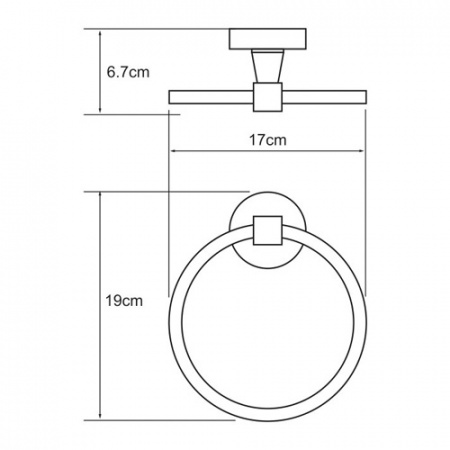 Полотенцедержатель WasserKRAFT ISEN K-4060  