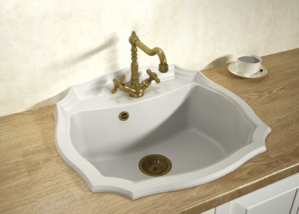 Мойка кухонная керамогранитная Florentina ЭМИЛИЯ 640 20.355.D0640.105 64*55 см. коричневый