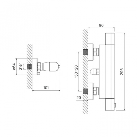 Смеситель IDDIS UNITERM UNISB00i75  