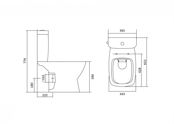 Унитаз-компакт Santek НЕО 1.WH30.2.418  