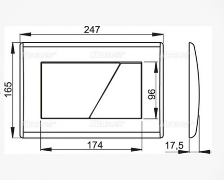 Клавиша для инсталляции Alcaplast  M172  
