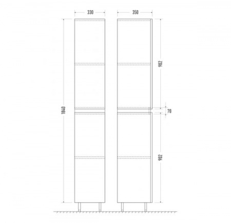 Пенал Mirsant NEXT  34 см. 