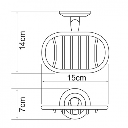 Мыльница навесная WasserKRAFT RHEIN K-6269  
