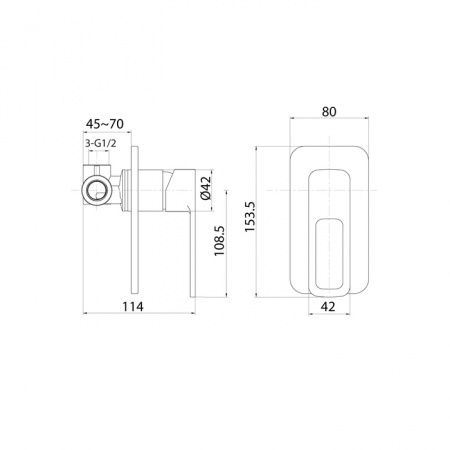 Смеситель IDDIS SLIDE SLISB00i66  