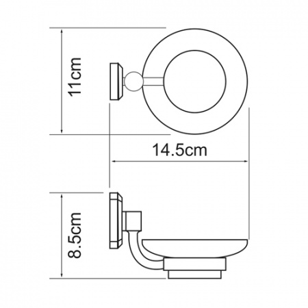 Мыльница навесная WasserKRAFT ODER K-3029  
