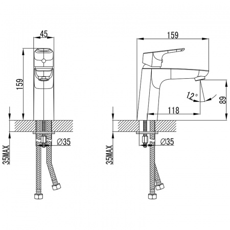 Смеситель IDDIS ZODIAC ZODSB00i01 для раковины 