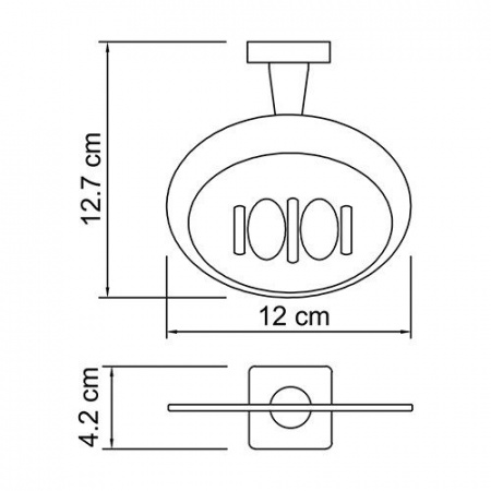 Мыльница навесная WasserKRAFT LIPPE K-6569  