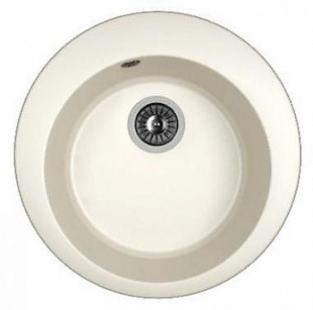 Мойка кухонная из литьевого мрамора Dr. Gans ГАЛА 25.010.B0510.401 51*51 см. белый