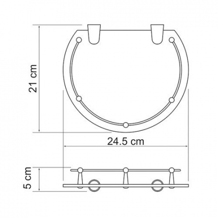 Полка WasserKRAFT  K-566  