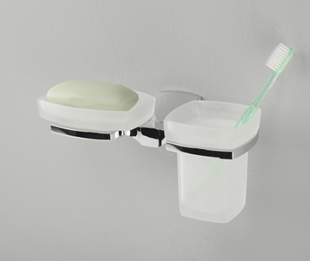 Стакан и мыльница навесной WasserKRAFT WERN K-2526  