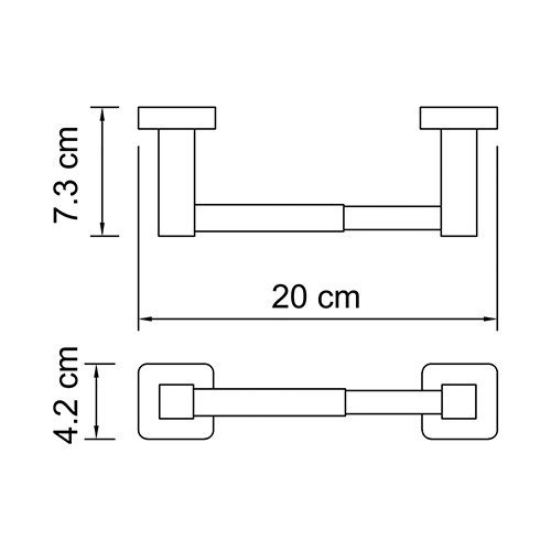 Держатель туалетной бумаги WasserKRAFT LIPPE K-6522   Держатель туалетной бумаги WasserKRAFT LIPPE K-6522