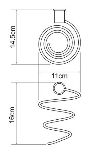 Держатель фена WasserKRAFT  K-1080  