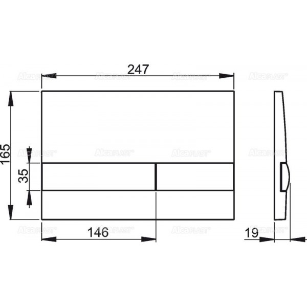 Клавиша для инсталляции Alcaplast  M1732  