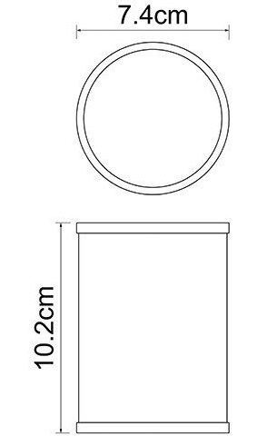 Стакан настольный WasserKRAFT ROSSEL K-5728   Стакан настольный WasserKRAFT ROSSEL K-5728