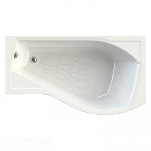 Ванна акриловая Vannesa МИРАНДА  168x95 см. правая 