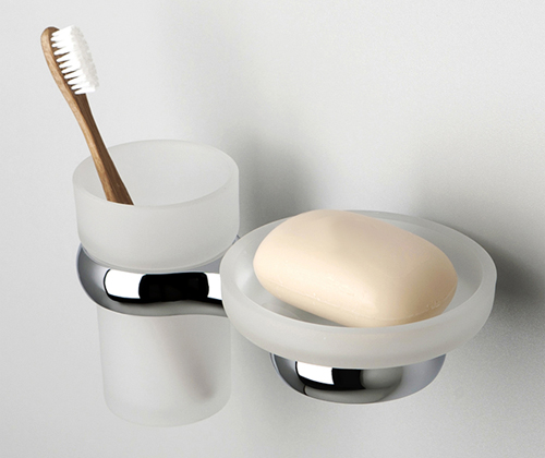 Стакан и мыльница навесной WasserKRAFT BERKEL K-6826  