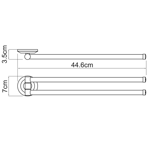 Полотенцедержатель WasserKRAFT RHEIN K-6231  