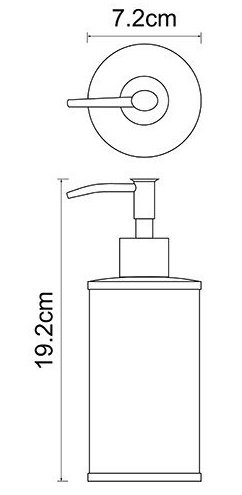 Дозатор жидкого мыла настольный WasserKRAFT ROSSEL K-5799   Дозатор жидкого мыла настольный WasserKRAFT ROSSEL K-5799