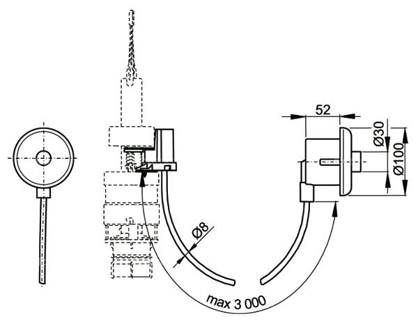Клавиша для инсталляции Alcaplast  MPO10  