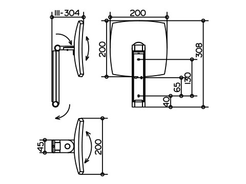 Зеркало косметическое Keuco ILOOK MOVE 17613 010000   Зеркало косметическое Keuco ILOOK MOVE 17613 010000