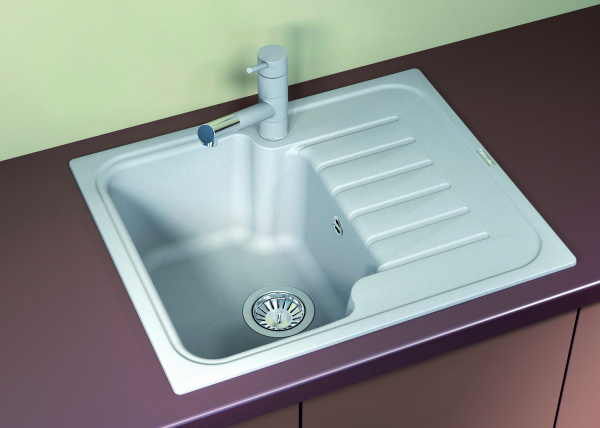 Мойка кухонная керамогранитная Florentina ТАИС 615 20.235.A0615.305 61,5*51 см. грей