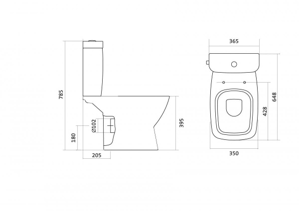 Унитаз-компакт Santek НЕО 1.WH30.2.470   Унитаз-компакт Santek НЕО 1.WH30.2.470