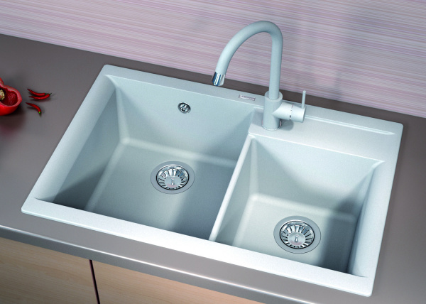 Мойка кухонная керамогранитная Florentina КАССИ 780 20.230.E0780.302 78*51 см. антрацит