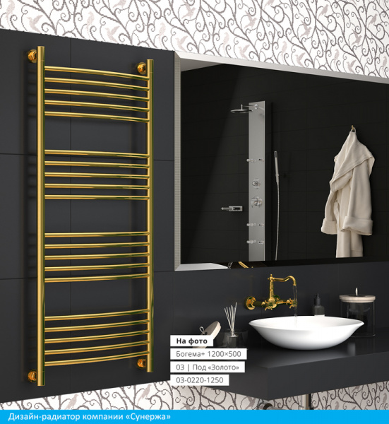 Полотенцесушитель водяной Сунержа БОГЕМА+ 00-0220-1015 1000х150 