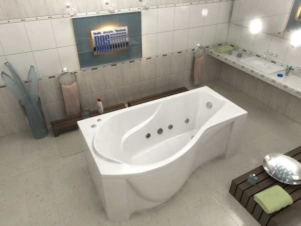 Ванна акриловая BAS КАПРИ В 00015  