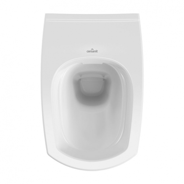 Унитаз навесной Cersanit CITY NEW CLEAN ON S-MZ-CITY-COn-S-DL-w безободковый  Унитаз навесной Cersanit CITY NEW CLEAN ON S-MZ-CITY-COn-S-DL-w безободковый