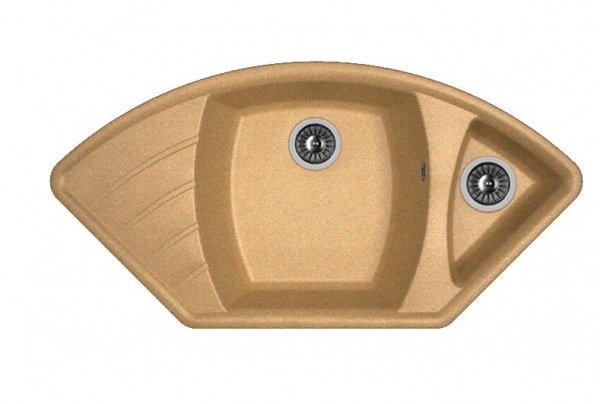 Мойка кухонная из литьевого мрамора Dr. Gans ГАБИ 25.050.E1015.406 101,5*51 см. терракота