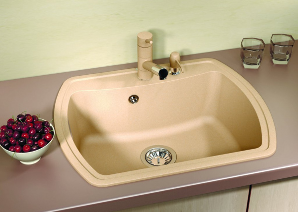 Мойка кухонная керамогранитная Florentina НИРЕ 630 20.215.D0630.107 63*51 см. песочный