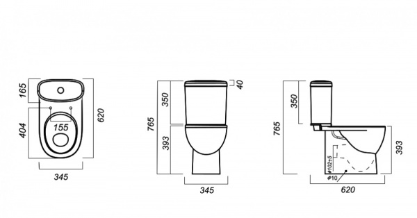 Унитаз-компакт Sanita luxe ART ARTSLCC01040622  