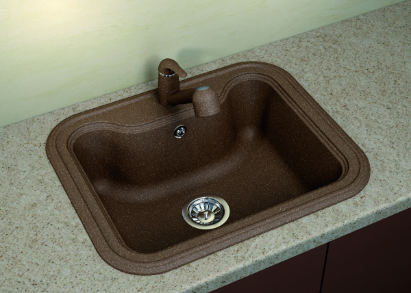 Мойка кухонная керамогранитная Florentina КРИТ 630 20.110.D0630.105 63*51 см. коричневый