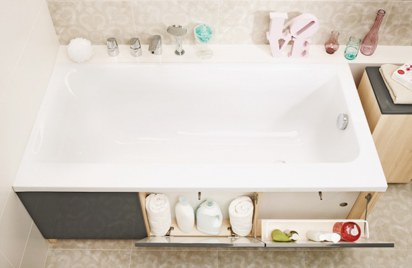 Ванна акриловая Cersanit SMART 63351 170x80 см. правая 