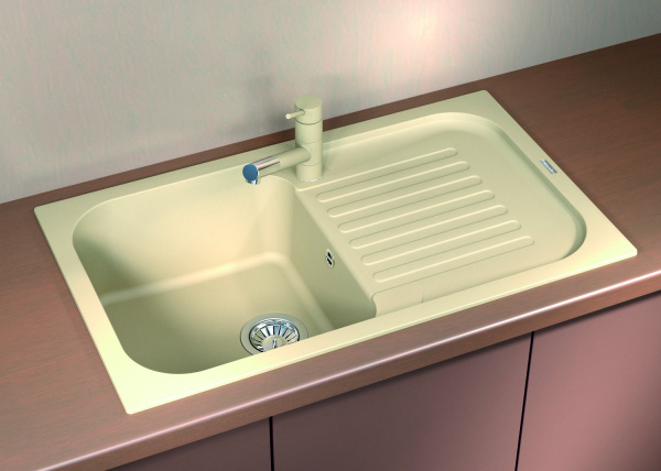 Мойка кухонная керамогранитная Florentina АРОНА 860 20.225.D0860.303 86*51 см. мокко